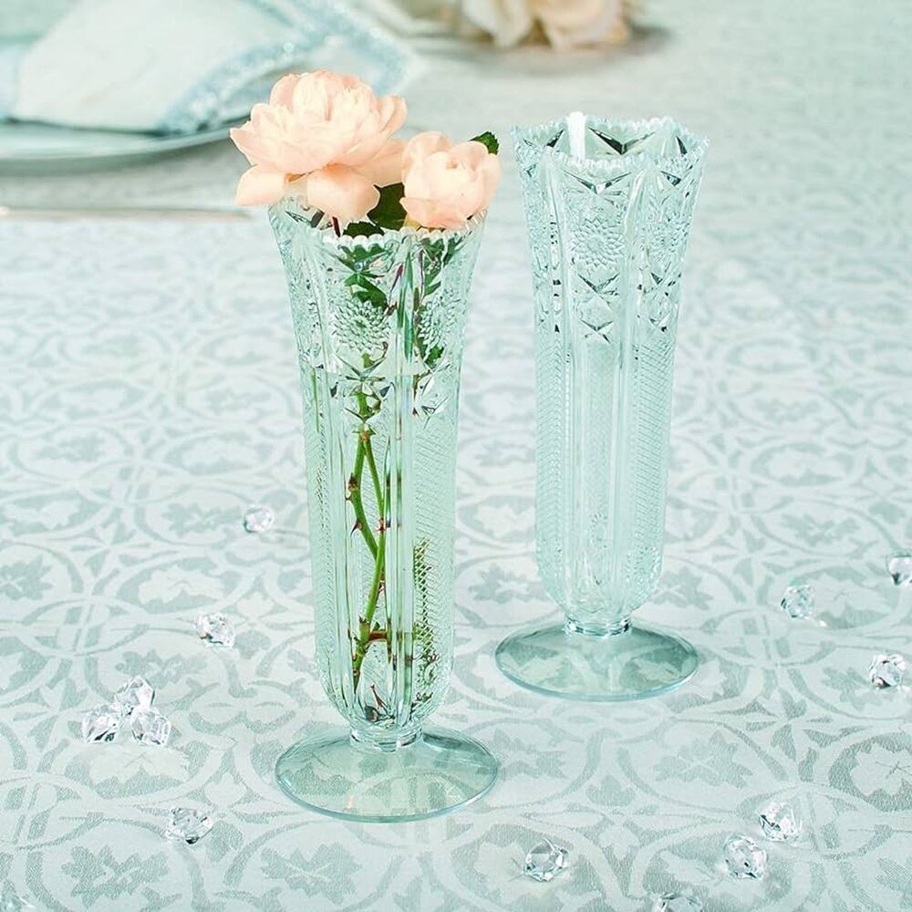 Set of 6 Small Plastic Bud Vases - 6 inches tall - Picture 3 of 8